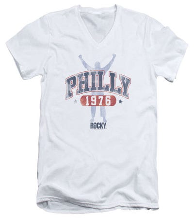 Philly 1976 Rocky V-Neck T-Shirt