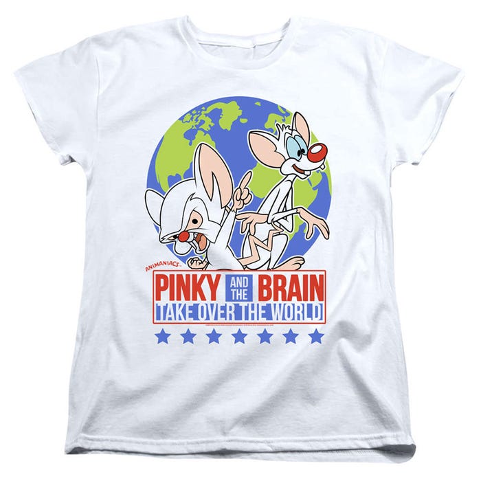Pink and the Brain Campaign Womens T-Shirt