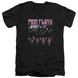 Pink Floyd Pink Four V-Neck T-Shirt