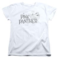 Pink Panther Sketch Logo Womens T-Shirt