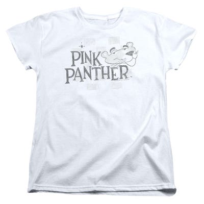 Pink Panther Sketch Logo Womens T-Shirt