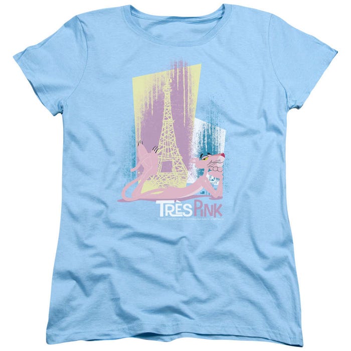 Pink Panther Tres Pink Paris Womens T-Shirt
