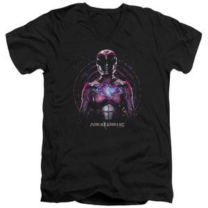 Pink Ranger Power Rangers Tv Show V-Neck T-Shirt