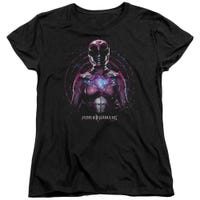 Pink Ranger Power Rangers Tv Show Womens T-Shirt