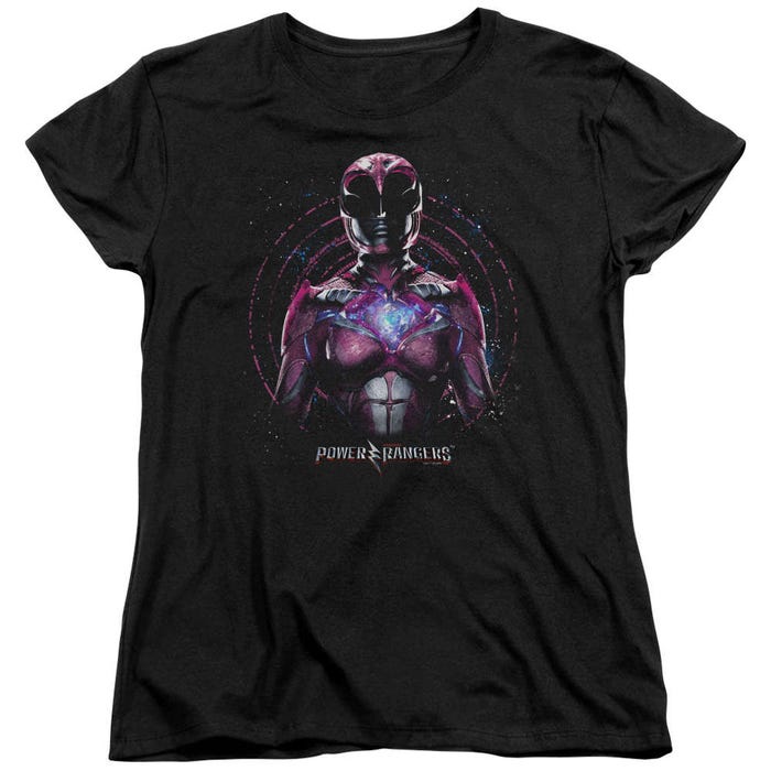 Pink Ranger Power Rangers Tv Show Womens T-Shirt