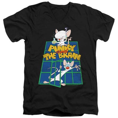 Pinky and the Brain OL Standard V-Neck T-Shirt