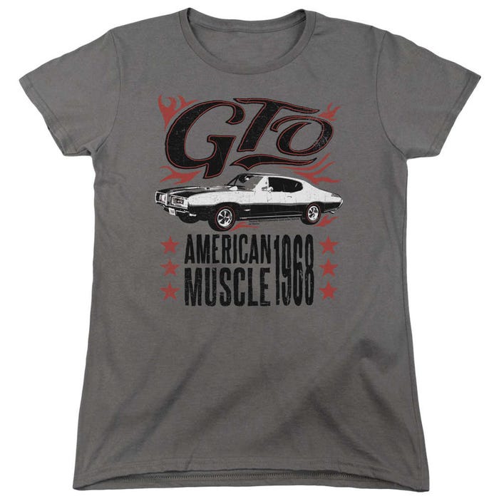 Pontiac GTO Flames Womens T-Shirt