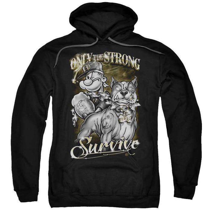 Popeye Only The Strong Hoodie