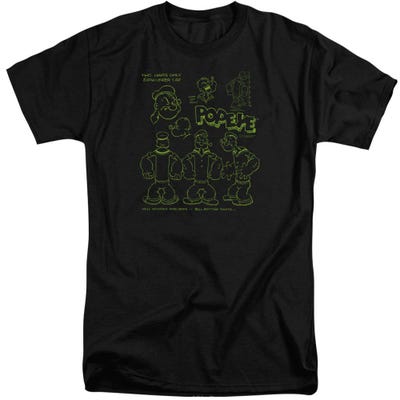 Popeye We Can Rebuild Him Tall T-Shirt