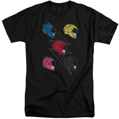 Power Rangers Helmets Tall T-Shirt