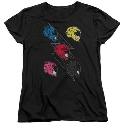 Power Rangers Helmets Womens T-Shirt