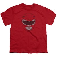 Power Rangers Red Ranger Mask Kids T-Shirt