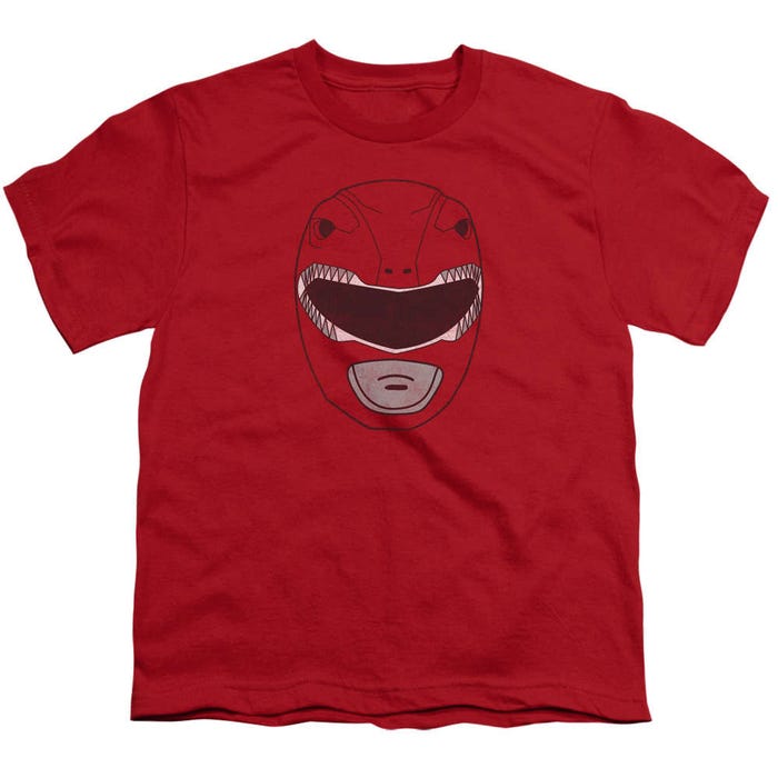 Power Rangers Red Ranger Mask Kids T-Shirt