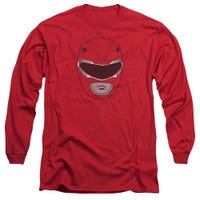 Power Rangers Red Ranger Mask Long Sleeve Shirt