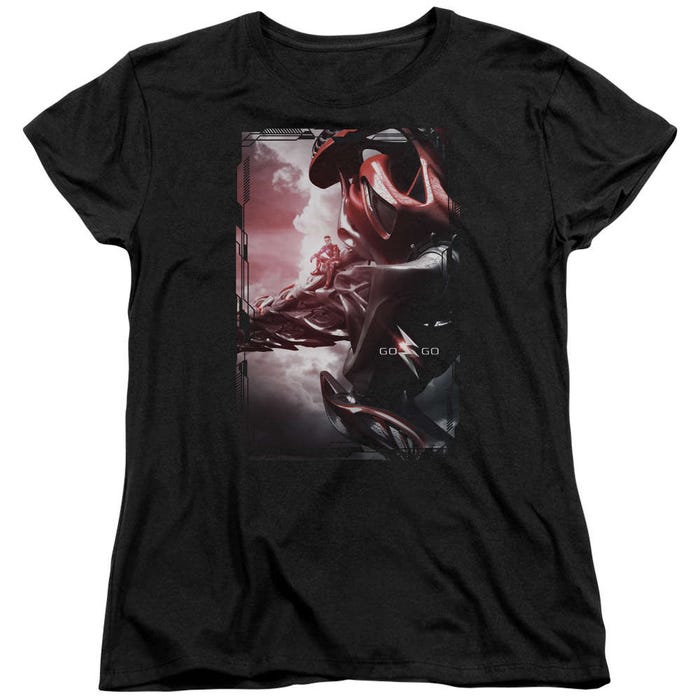 Power Rangers Red Zord Poster Womens T-Shirt