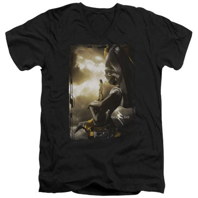 Power Rangers Yellow Zord Poster V-Neck T-Shirt