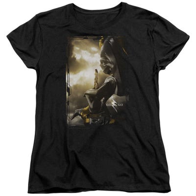 Power Rangers Yellow Zord Poster Womens T-Shirt