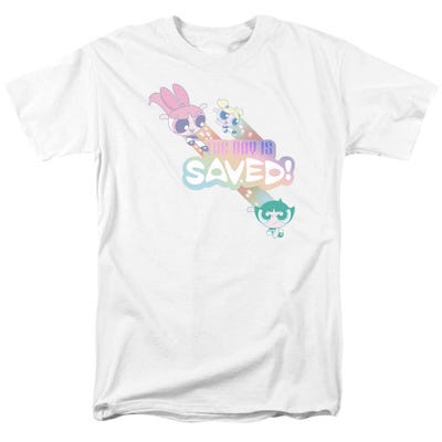 Powerpuff Girls The Day Is Saved Cartoon T-Shirt