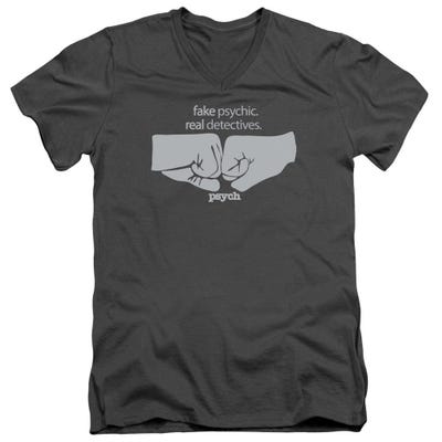 Psych Fist Bump V-Neck T-Shirt