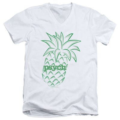 Psych Pineapple V-Neck T-Shirt