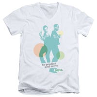 Psych Predict And Serve V-Neck T-Shirt