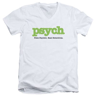 Psych Title V-Neck T-Shirt