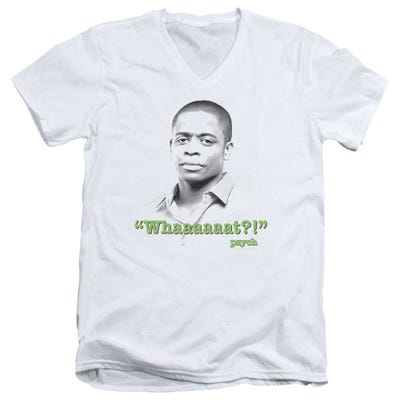 Psych WHAAAAAT V-Neck T-Shirt