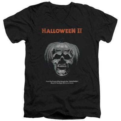 Pumpkin Poster Halloween 2 V-Neck T-Shirt