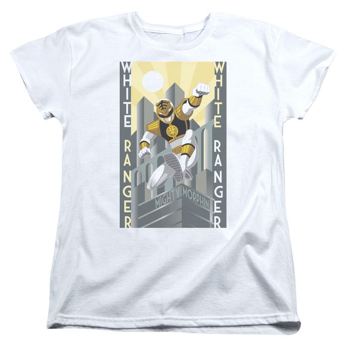 White Ranger Deco Womens T-Shirt