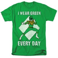 I Wear Green Every Day Funny Power Rangers T-Shirt