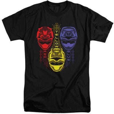 RED YELLOW BLUE POWER RANGERS Tall T-Shirt