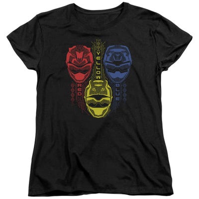 RED YELLOW BLUE POWER RANGERS Womens T-Shirt
