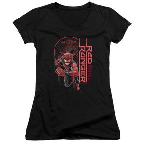 RED RANGER Juniors V-Neck T-Shirt