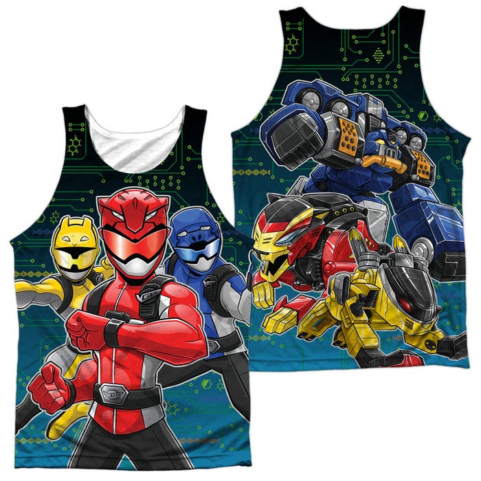 BATTLE STANCE POWER RANGERS Front & Back Sublimation Tank Top