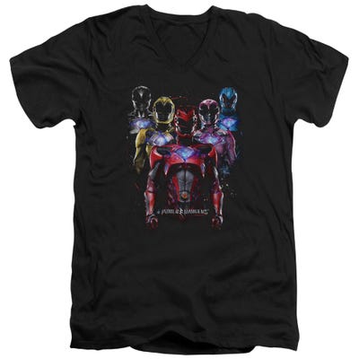 TEAM OF POWER RANGERS V-Neck T-Shirt