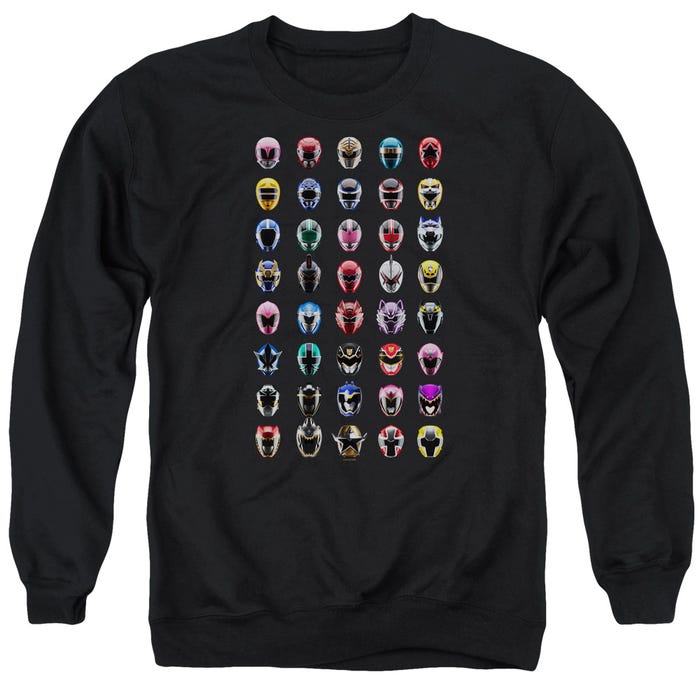 Power Rangers Visual Masks Timeline Sweatshirt