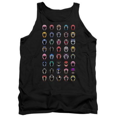 Power Rangers Visual Masks Timeline Tank Top