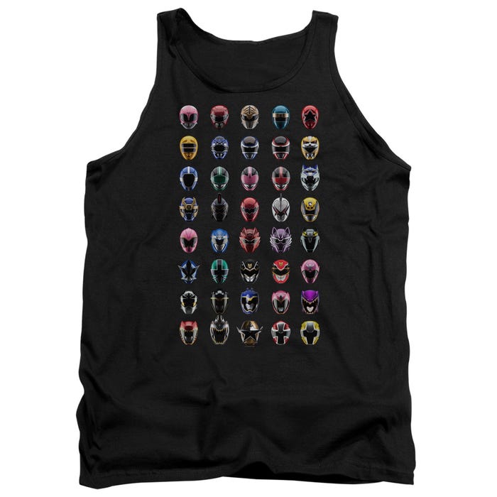 Power Rangers Visual Masks Timeline Tank Top