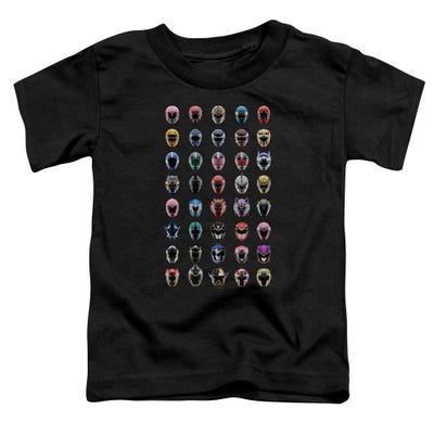 Power Rangers Visual Masks Timeline Toddler T-Shirt