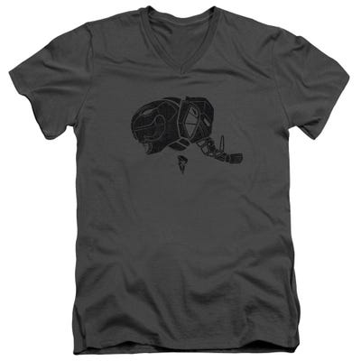 POWER RANGERS BLACK RANGER V-Neck T-Shirt