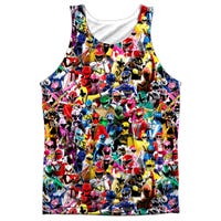 POWER RANGERS CROWD OF RANGERS Sublimation Tank Top