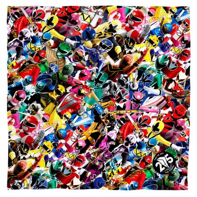 POWER RANGERS CROWD OF RANGERS Bandana