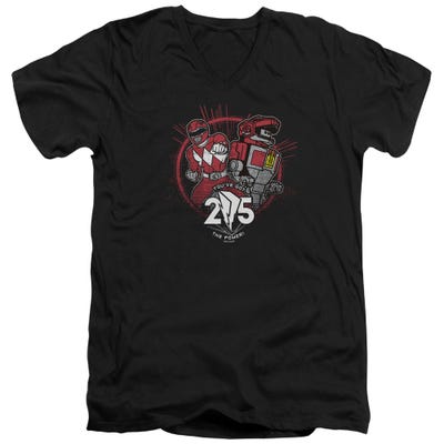 POWER RANGERS RED 25 V-Neck T-Shirt