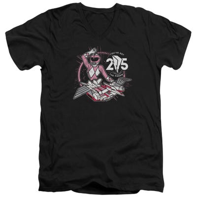 POWER RANGERS PINK 25 V-Neck T-Shirt