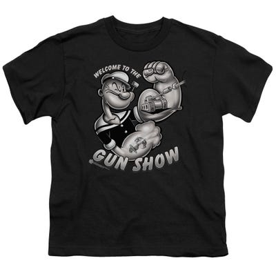 Welcome To The Gun Show Official Popeye Kids T-Shirt