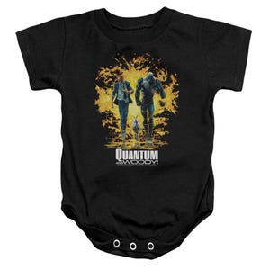 Quantum And Woody Explosion Baby Bodysuit