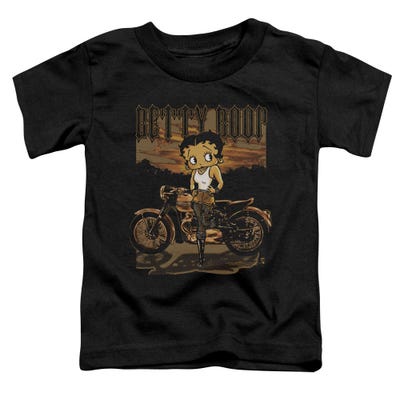 Rebel Rider Biker Betty Boop Toddler T-Shirt
