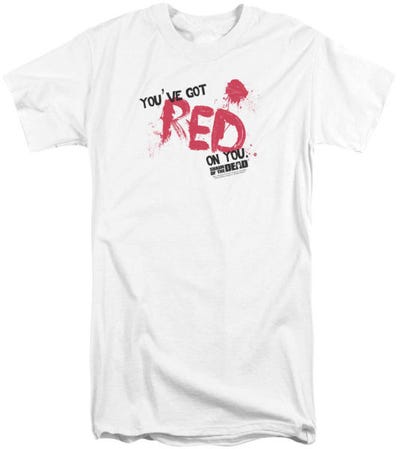 Red On You Shaun Of The Dead Tall T-Shirt