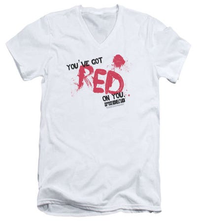 Red On You Shaun Of The Dead V-Neck T-Shirt