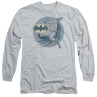 Retro Batman Iron On Long Sleeve Shirt